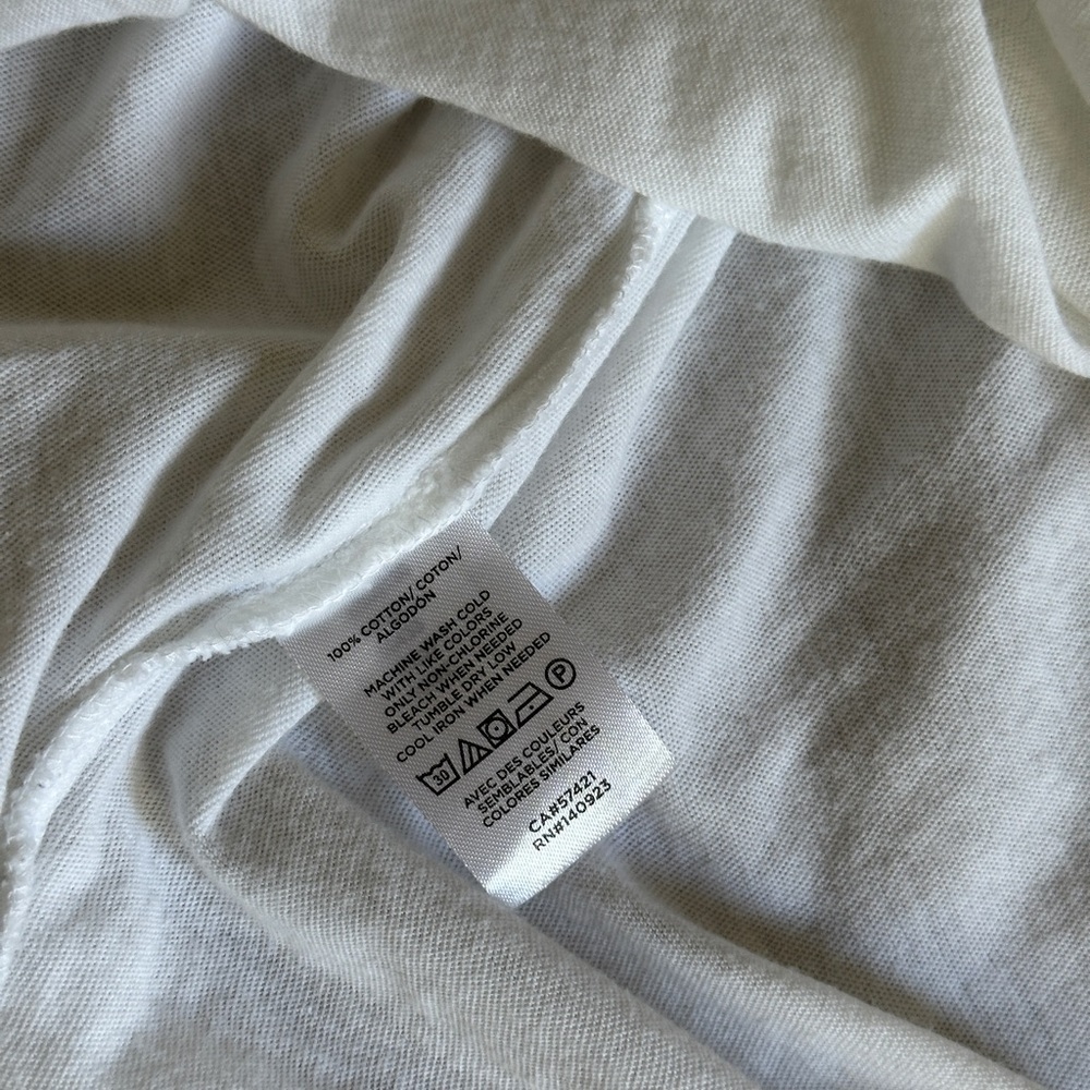 LOFT 100% Cotton White Tee - Picture 6 of 6